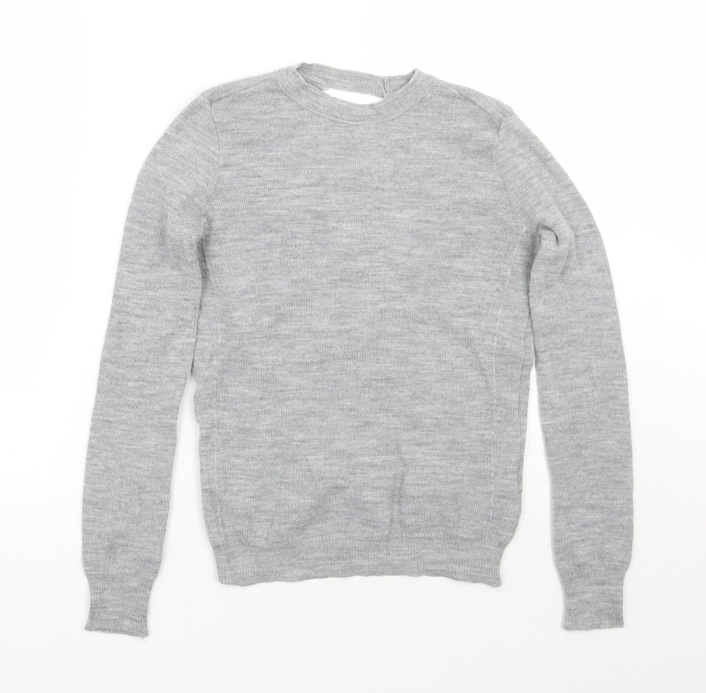 Womens UK Size S Zara Grey Pullover Jumper