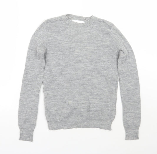 Womens UK Size S Zara Grey Pullover Jumper