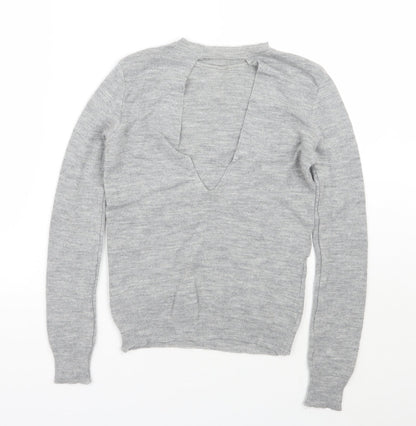Womens UK Size S Zara Grey Pullover Jumper