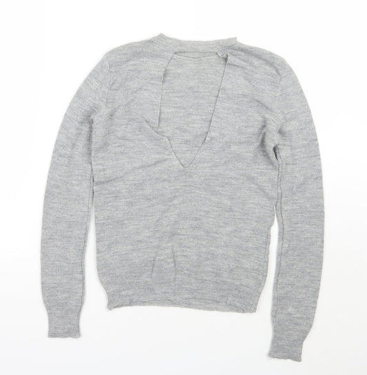 Womens UK Size S Zara Grey Pullover Jumper