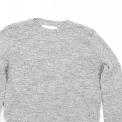 Womens UK Size S Zara Grey Pullover Jumper