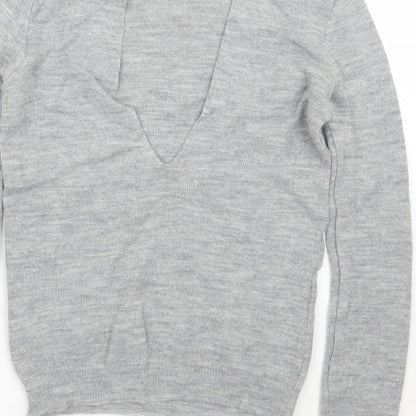 Womens UK Size S Zara Grey Pullover Jumper