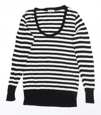 Womens UK Size 14 Look Black Pullover Jumper