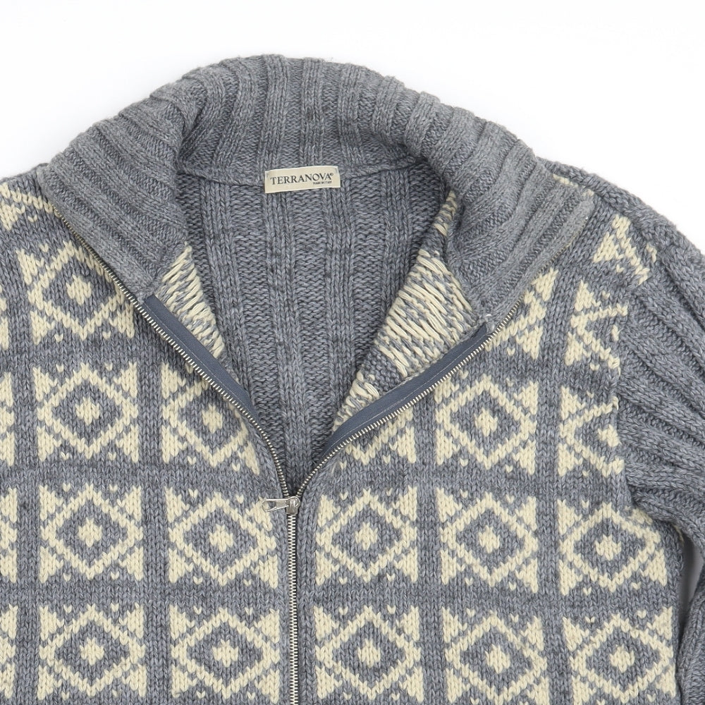 Mens UK Size L Terranova Grey Jacket