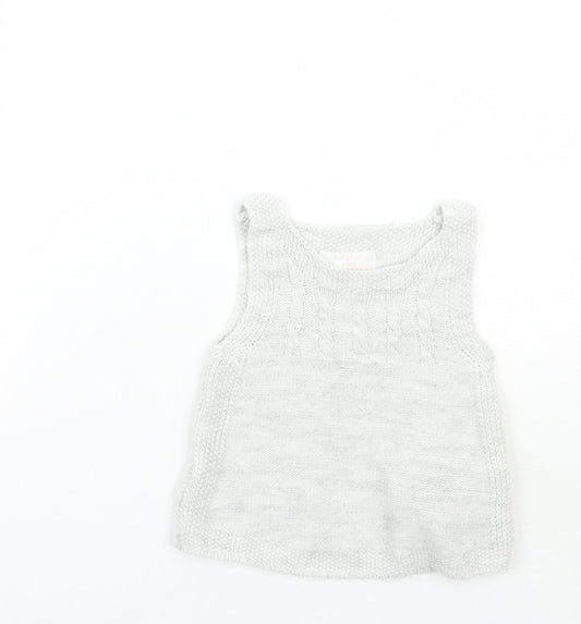 F&F Girls Grey   Basic Tank Size 0-3 Months