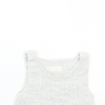 F&F Girls Grey   Basic Tank Size 0-3 Months