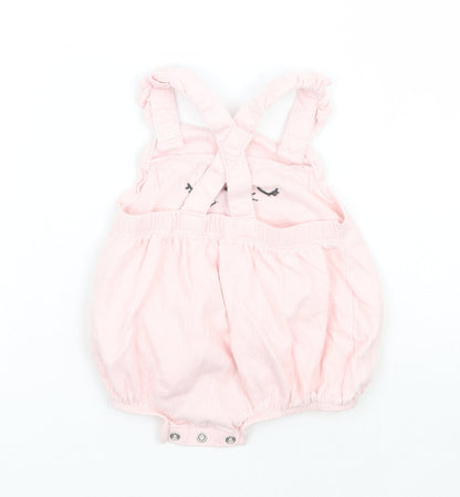 F&F Girls Pink Batik  Babygrow One-Piece Size 3-6 Months