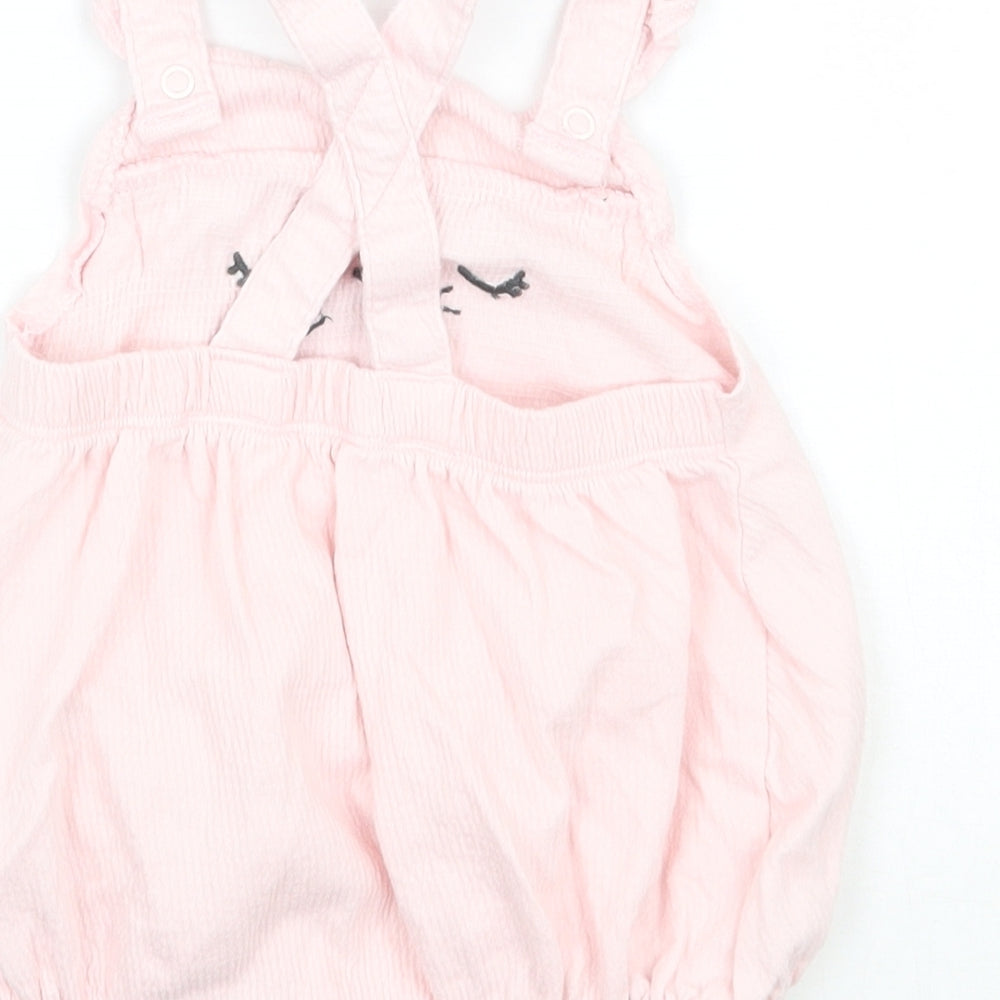 F&F Girls Pink Batik  Babygrow One-Piece Size 3-6 Months