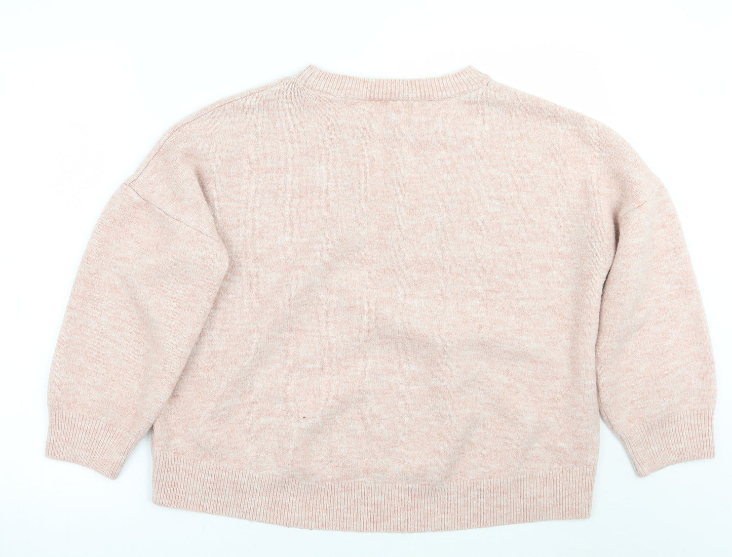 Womens UK Size L Peacocks Pink Pullover Jumper