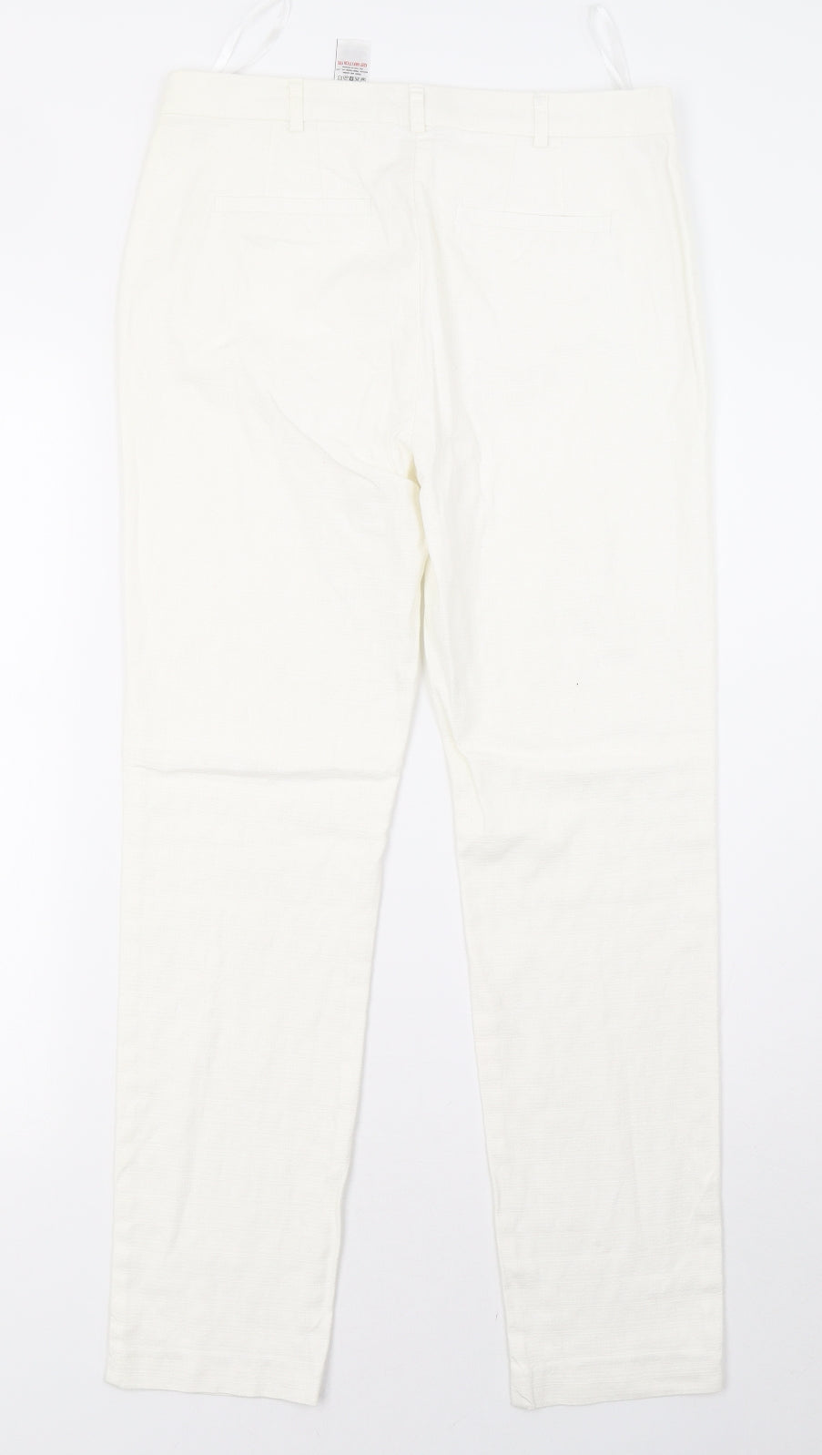 Womens UK Size 10 NEXT Regular Fit Sweatpants White Trousers