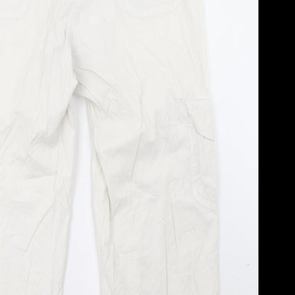 Womens UK Size 16 ZERRES Regular Fit Cropped White Trousers
