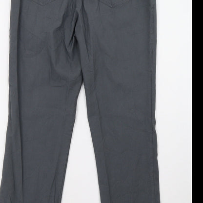 Helena Vera Womens Grey   Trousers  Size 10 L28 in