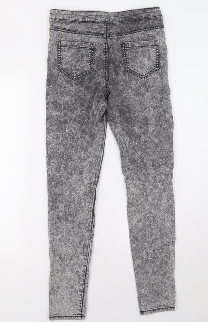 Primark Womens Grey  Denim Skinny Jeans Size 10 L30 in