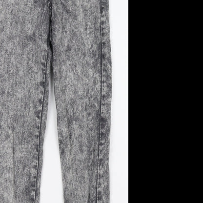 Primark Womens Grey  Denim Skinny Jeans Size 10 L30 in