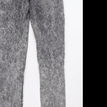 Primark Womens Grey  Denim Skinny Jeans Size 10 L30 in