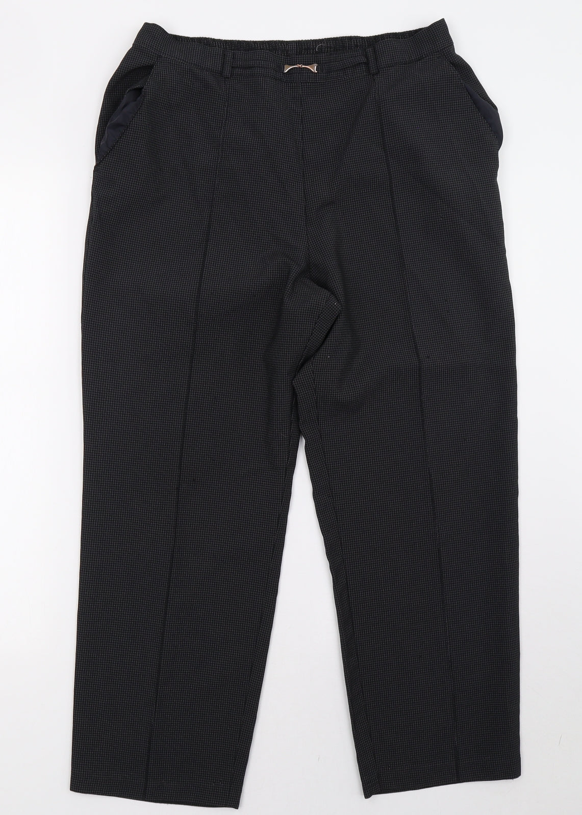 Womens UK Size 14 Marks and Spencer Regular Fit  Grey Trousers