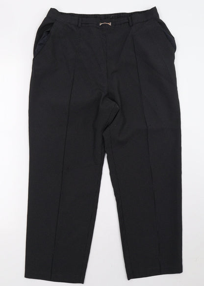 Womens UK Size 14 Marks and Spencer Regular Fit  Grey Trousers
