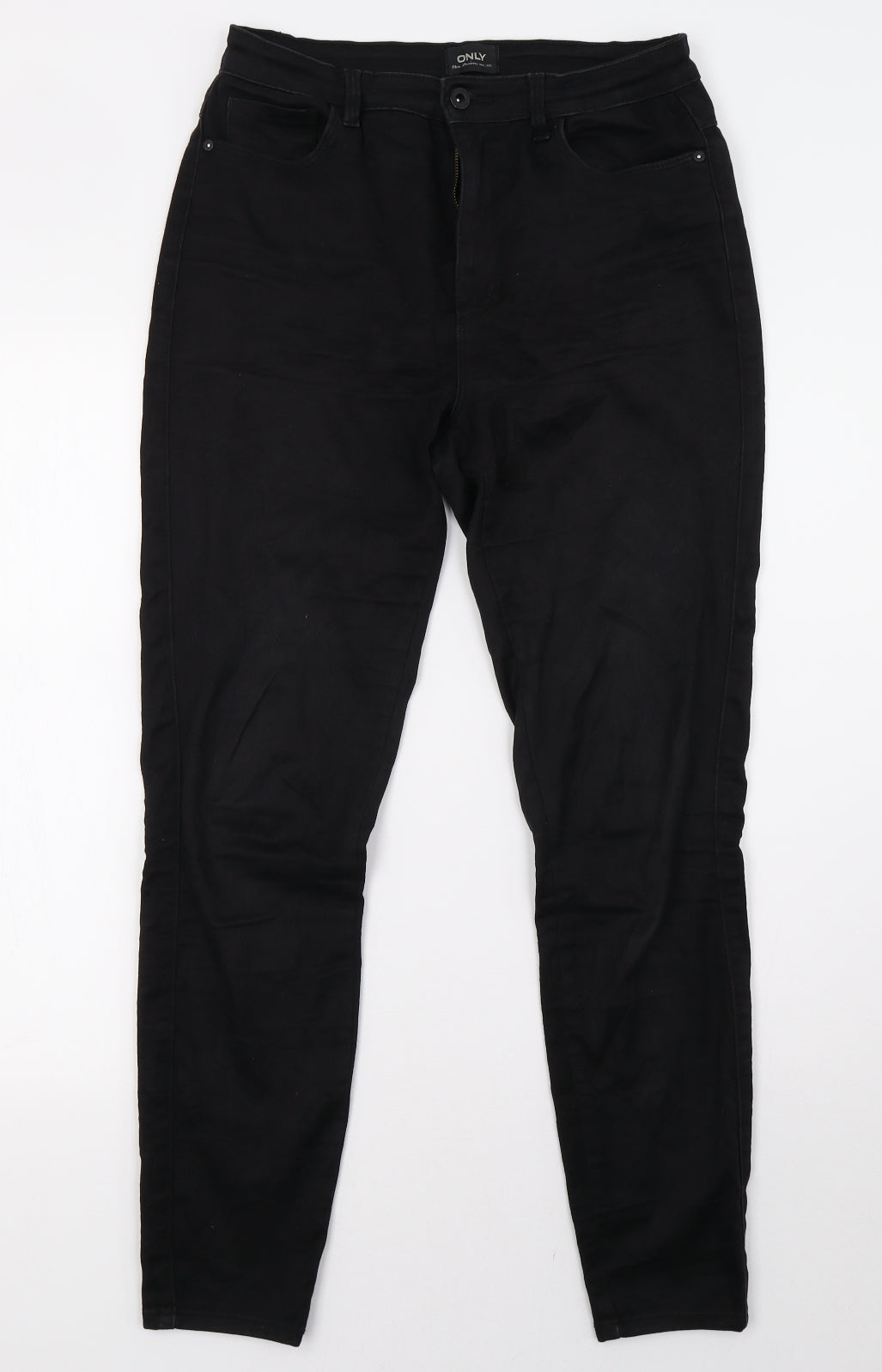 Only Womens Black  Denim Skinny Jeans Size L L30 in