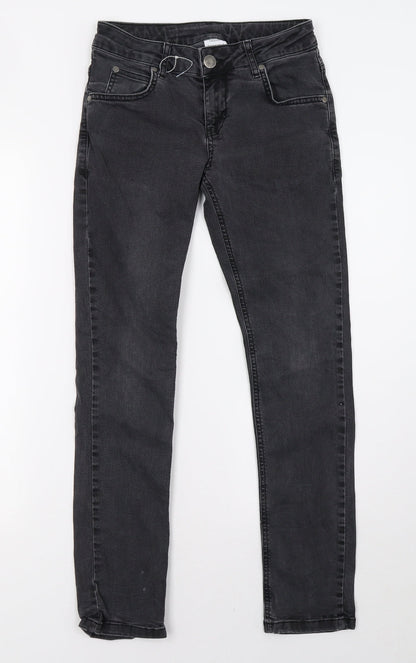 hound Girls Grey  Damask Straight Jeans Size 12 Years