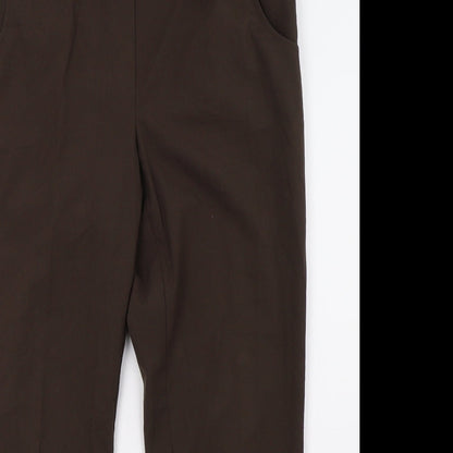 Vilona Womens Brown   Trousers  Size 12 L28 in