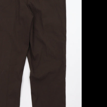 Vilona Womens Brown   Trousers  Size 12 L28 in