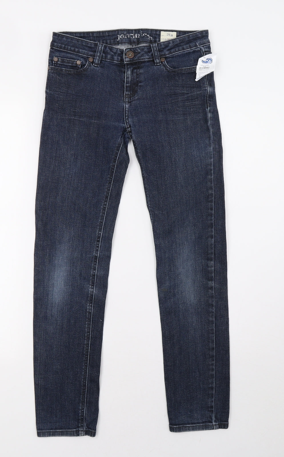 Womens UK Size 26 Preworn Regular Fit Straight Blue Jeans