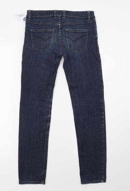 Womens UK Size 26 Preworn Regular Fit Straight Blue Jeans