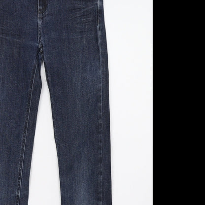 Womens UK Size 26 Preworn Regular Fit Straight Blue Jeans