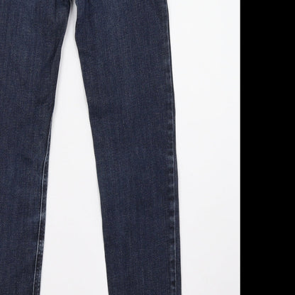 Womens UK Size 26 Preworn Regular Fit Straight Blue Jeans