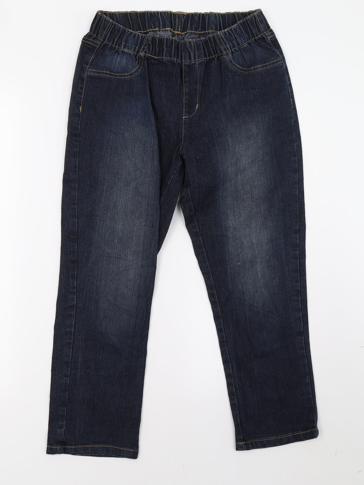 Womens UK Size 28 Preworn Regular Fit Cropped Blue Jeans