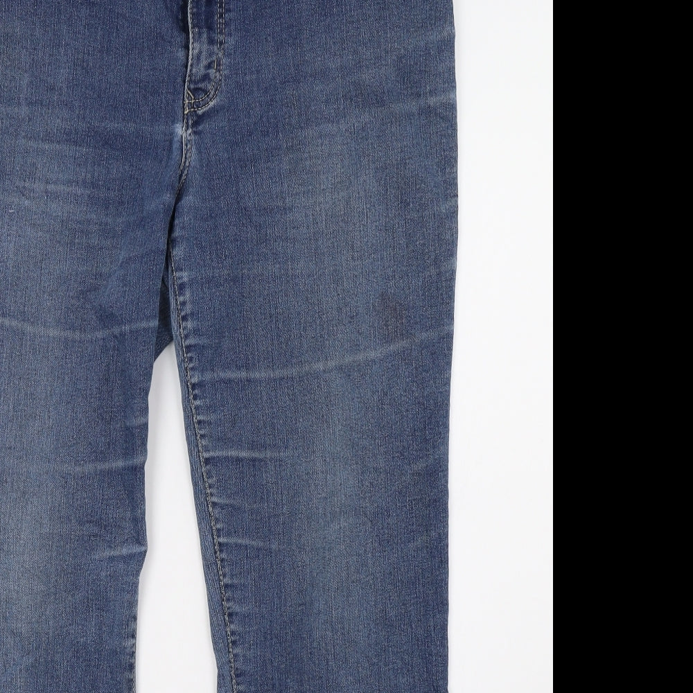 Pioneer Womens Blue  Denim Straight Jeans Size 32 L29 in