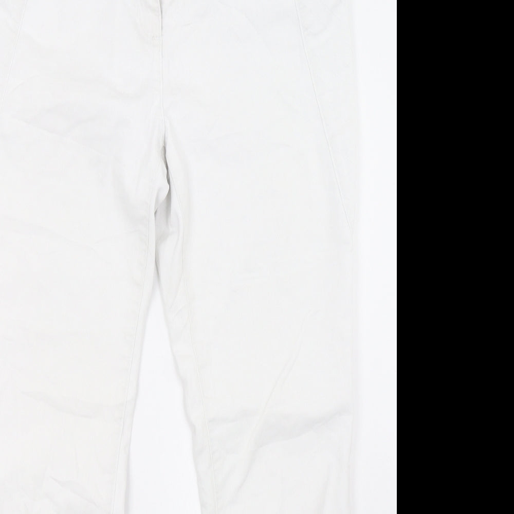 Gina Benotti Womens White   Straight Jeans Size 14 L31 in