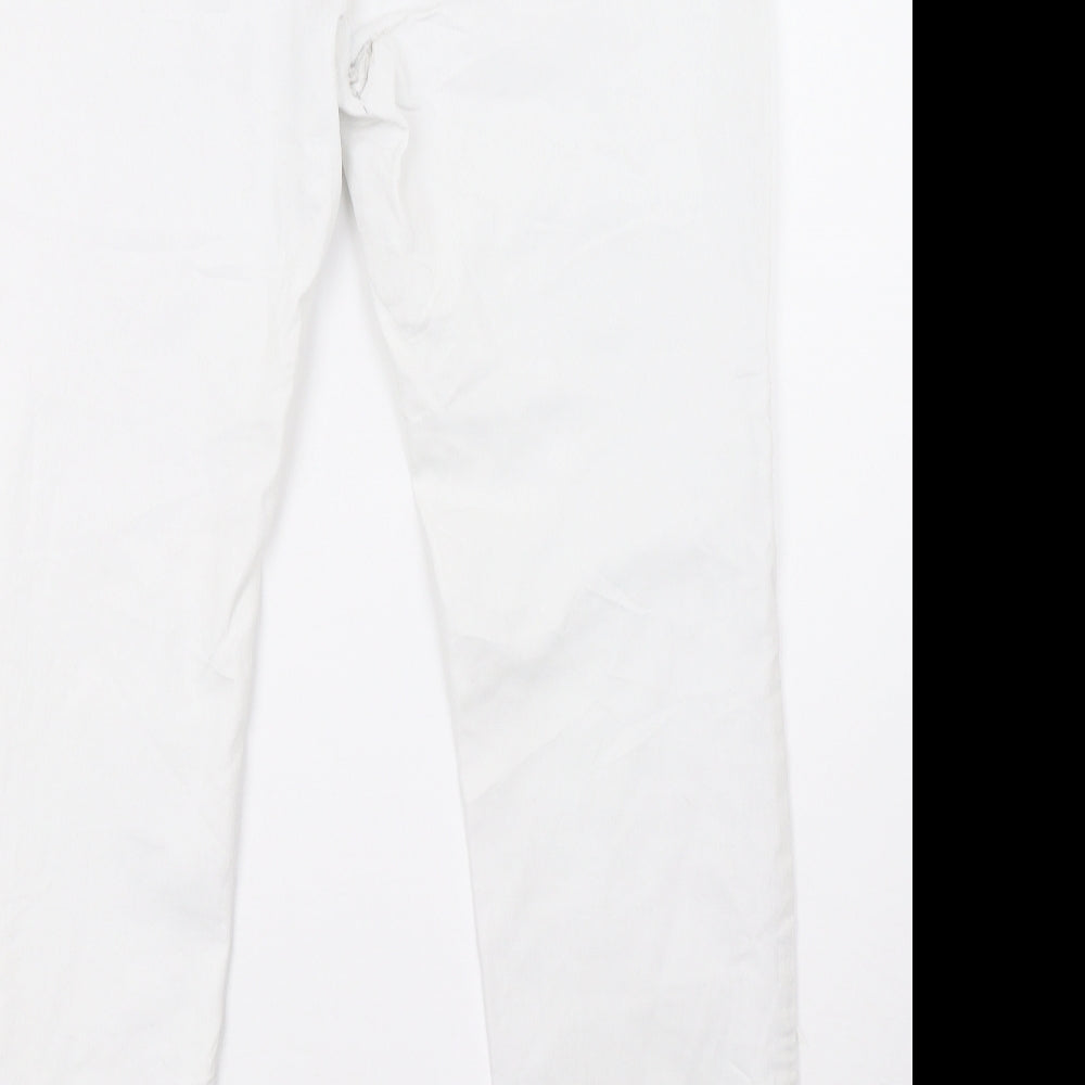 Gina Benotti Womens White   Straight Jeans Size 14 L31 in