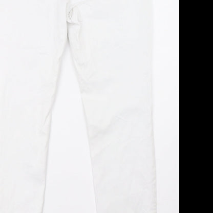 Gina Benotti Womens White   Straight Jeans Size 14 L31 in