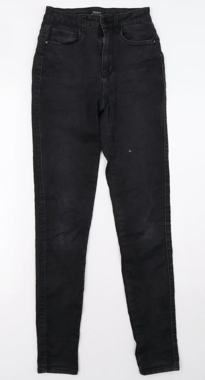 Only Womens Black  Denim Skinny Jeans Size S L32 in