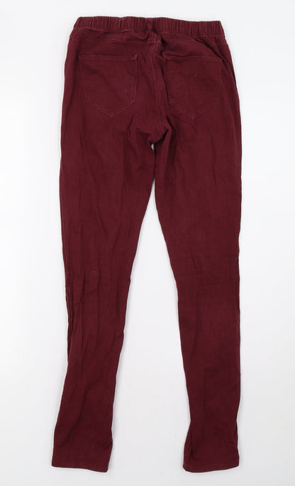 Only Womens Purple  Denim Jegging Trousers Size 8 L29 in