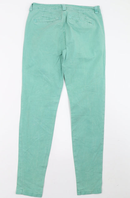 Womens UK Size S Motel Regular Fit  Green Trousers