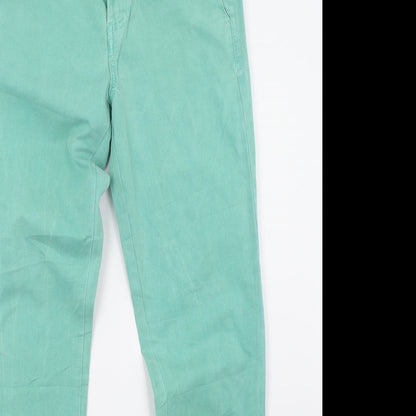 Womens UK Size S Motel Regular Fit  Green Trousers