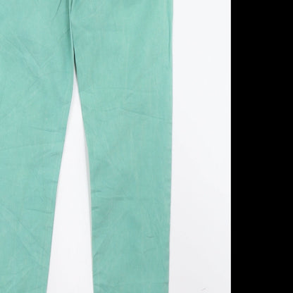 Womens UK Size S Motel Regular Fit  Green Trousers