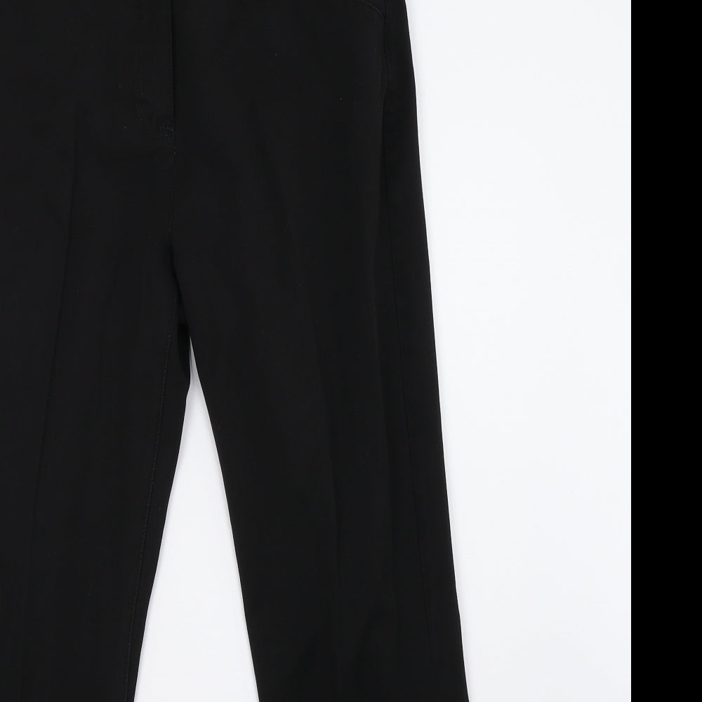Womens UK Size 12 Marks and Spencer Regular Fit  Black Trousers