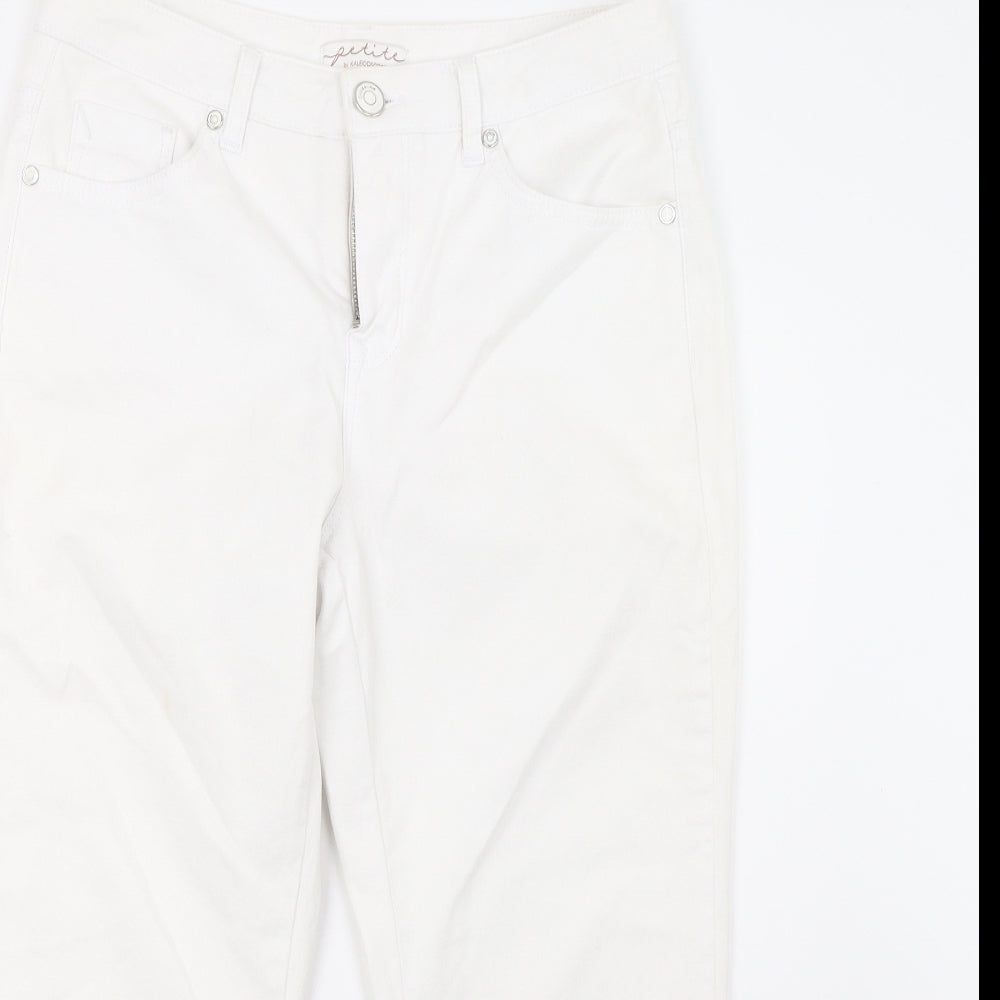 Kaleidoscope Womens White  Denim Straight Jeans Size 12 L24 in