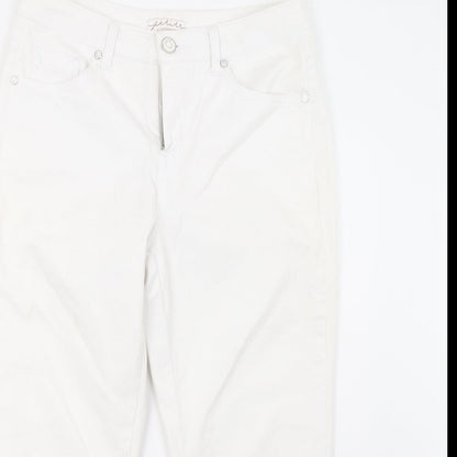 Kaleidoscope Womens White  Denim Straight Jeans Size 12 L24 in