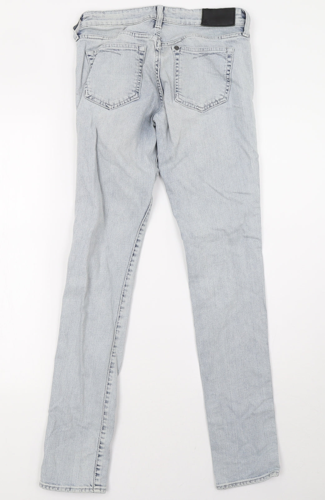 Womens UK Size 10 sqin Regular Fit Straight Blue Jeans