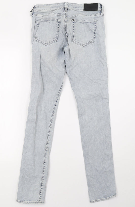 Womens UK Size 10 sqin Regular Fit Straight Blue Jeans