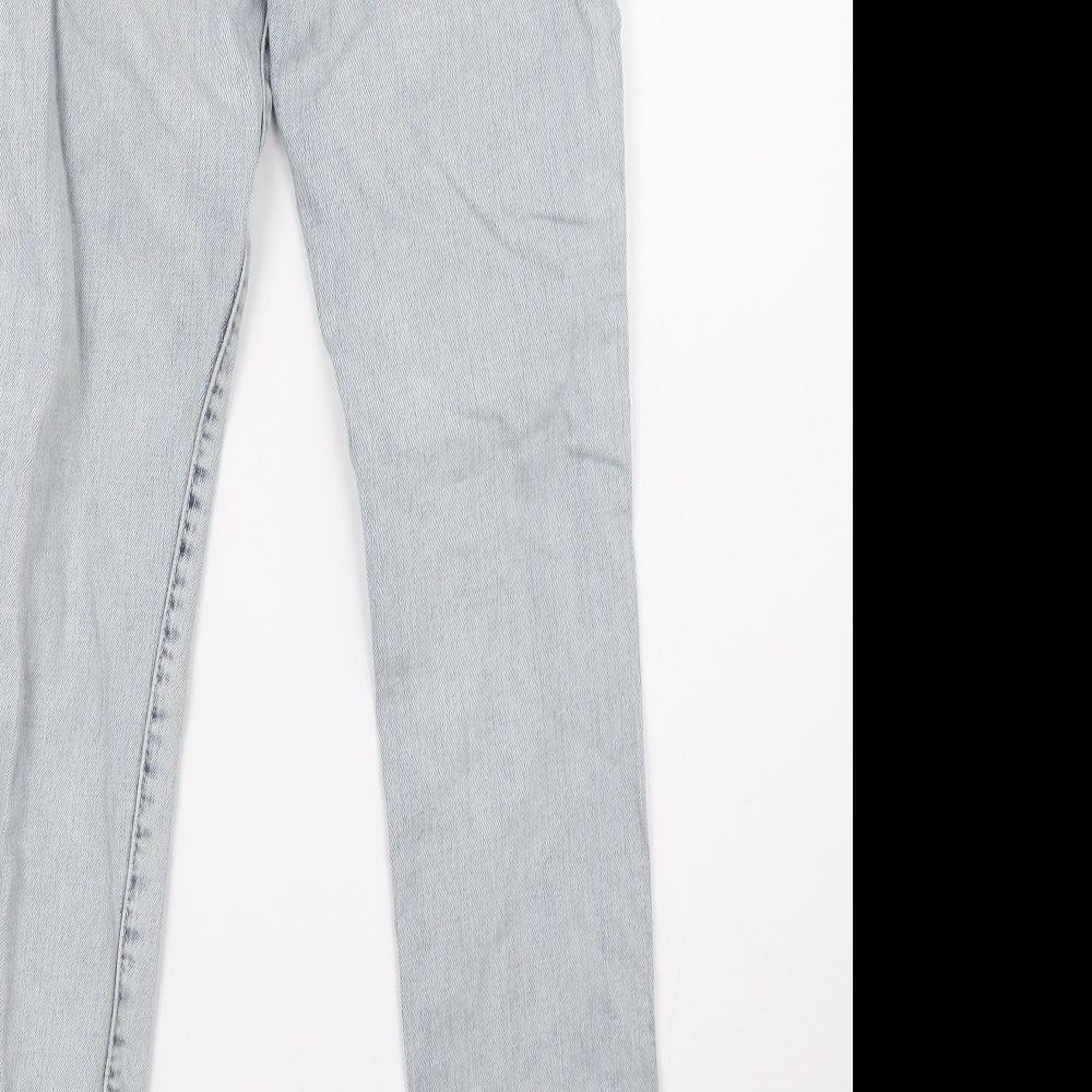 Womens UK Size 10 sqin Regular Fit Straight Blue Jeans