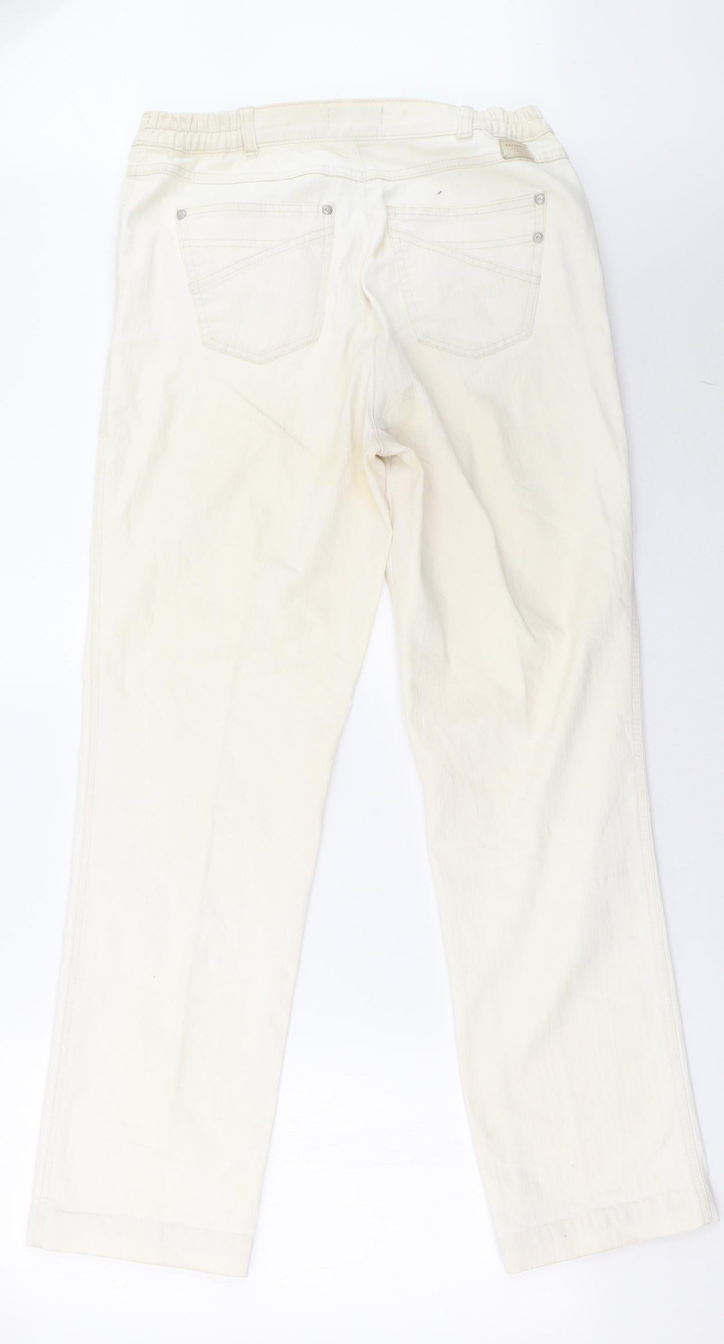 raphaela Womens White   Straight Jeans Size 14 L31 in