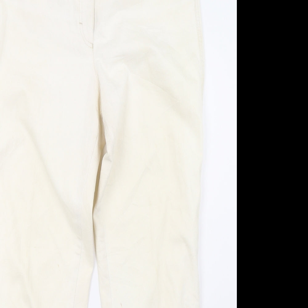 raphaela Womens White   Straight Jeans Size 14 L31 in