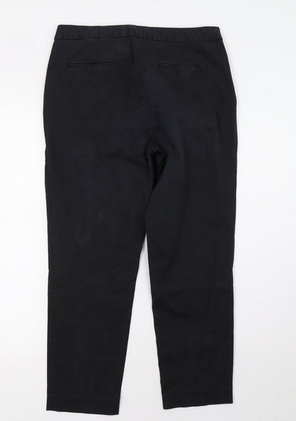 Womens UK Size 12 Preworn Regular Fit  Black Trousers