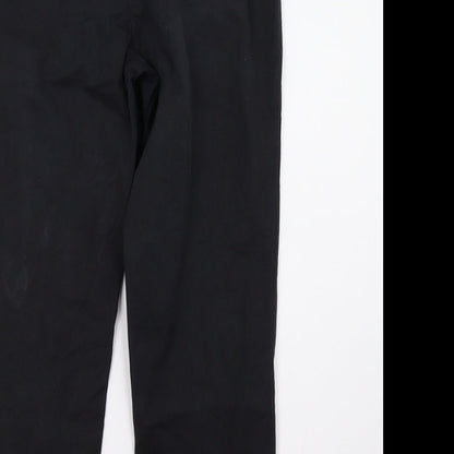 Womens UK Size 12 Preworn Regular Fit  Black Trousers