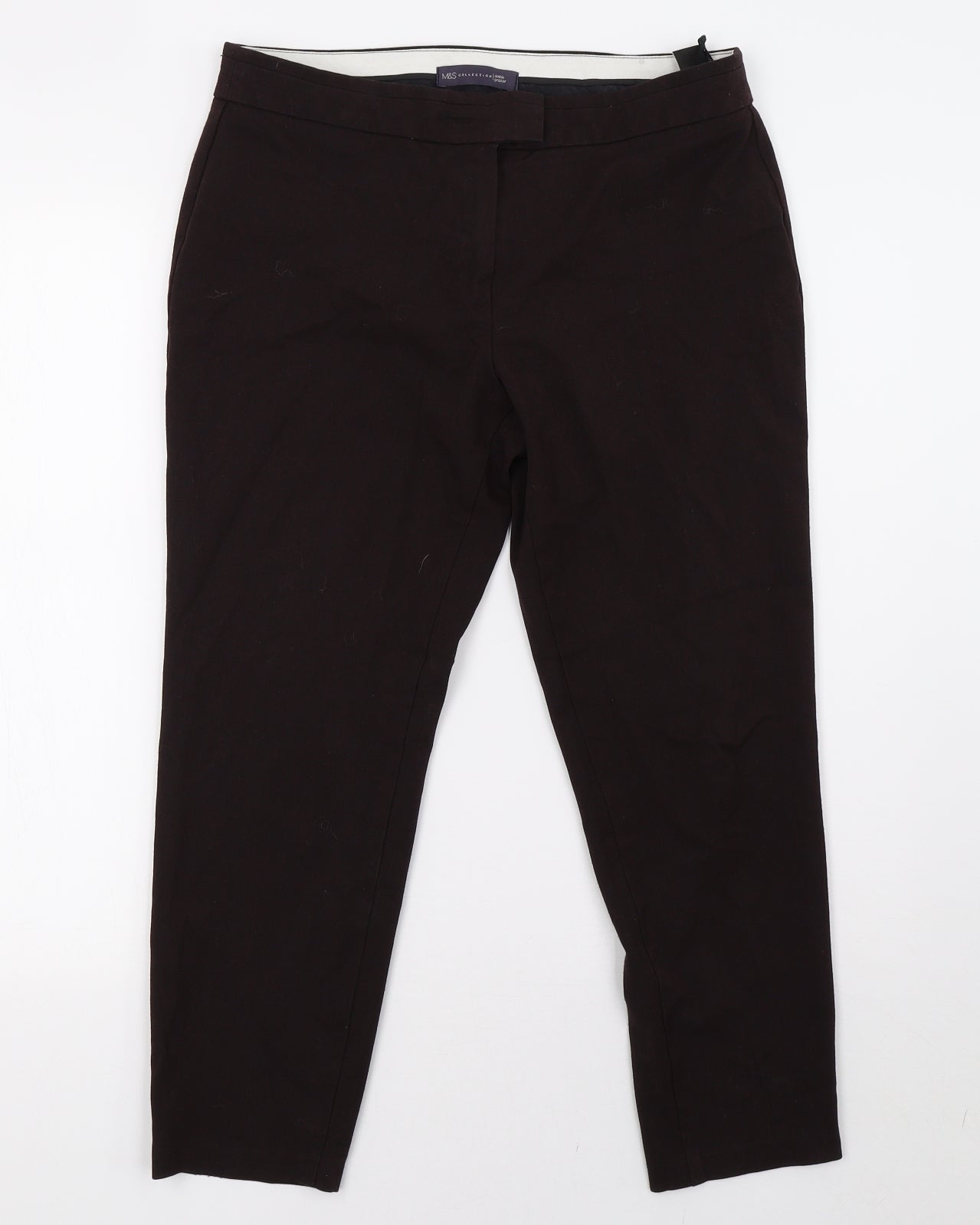 Womens UK Size 12 Marks and Spencer Regular Fit  Pink Trousers